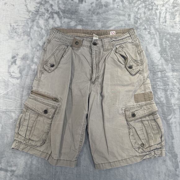Vintage Guess Cargo Shorts Men's Size 32 Gray Shorts - Picture 1 of 8